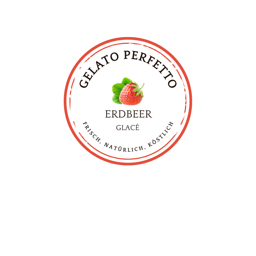 Erdbeere Glacé Becher à 130gr